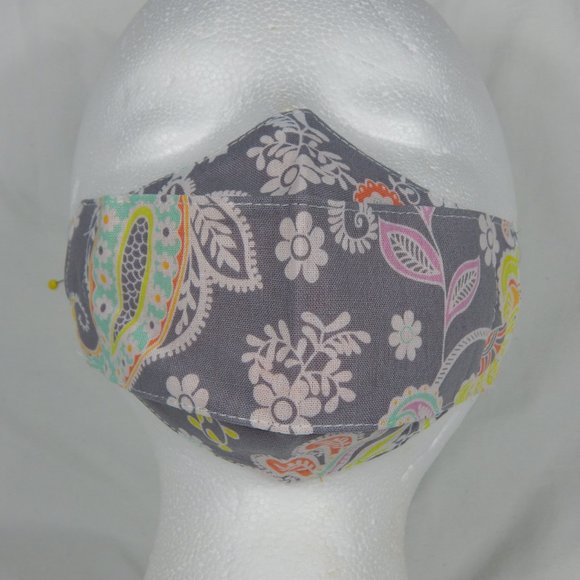 Beautiful Handmade Face Mask Girls 5-10yo. Floral - Picture 3 of 6